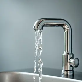 água limpa na torneira